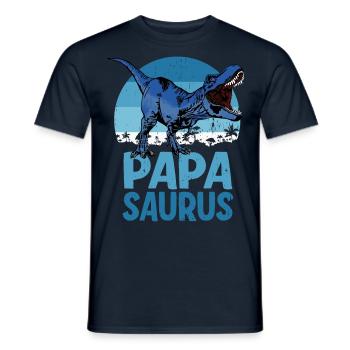 Famille de dinosaures Papa Saurus Dadsaurus - T-shirt homme - marine - Devant - AI Model Male 178 light (178cm)