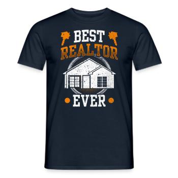 Best Real Estate Agent Of All Time Real Estate - Men's T-Shirt - navy - Front - AI Model Male 178 light (178cm)