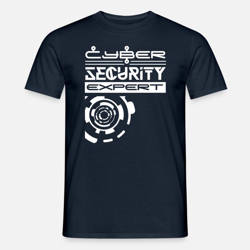 Cybersecurity Expert Hacker Hack IT Security - Men's T-Shirt - navy