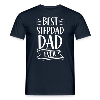 Bester Stiefvater Aller Zeiten Stiefpapa Stepdad - Männer T-Shirt - Navy - Vorne - AI Model Male 178 light (178cm)