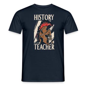 History Teacher Teacher History Historian - Men's T-Shirt - navy - Front - AI Model Male 178 light (178cm)
