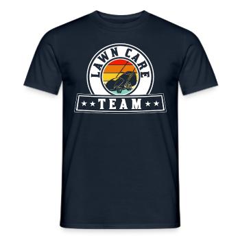 Équipe d’entretien de pelouse Tondeuse à gazon Tonte de pelouse - T-shirt homme - marine - Devant - AI Model Male 178 light (178cm)