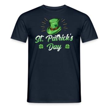 St Patrick's Day Irisch St. Patricks Day Irland - Männer T-Shirt - Navy - Vorne - AI Model Male 178 light (178cm)