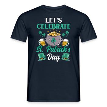 Feiern Wir Den St Patrick's Day St. Patricks Day - Männer T-Shirt - Navy - Vorne - AI Model Male 178 light (178cm)