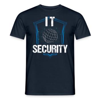 It Security Hack Hacker Hacking Cybersecurity - Men's T-Shirt - navy - Front - AI Model Male 178 light (178cm)