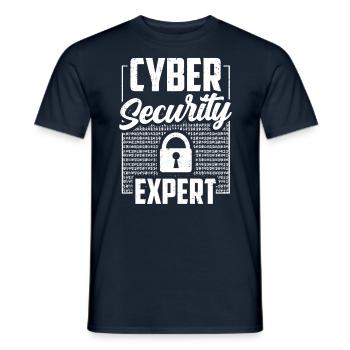 Cybersecurity Experte Hack IT Sicherheit Hacker - Männer T-Shirt - Navy - Vorne - AI Model Male 178 light (178cm)