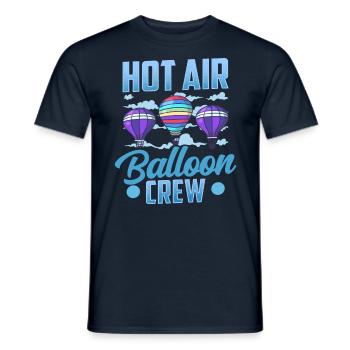 Heißluftballon Besatzung Ballonfahrer Ballonflug - Männer T-Shirt - Navy - Vorne - AI Model Male 178 light (178cm)