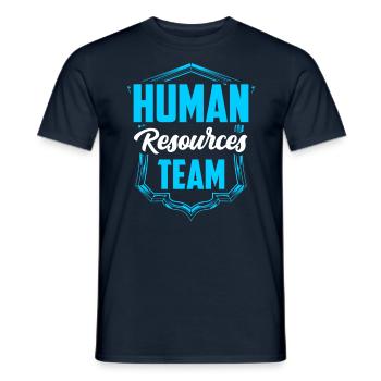 Team Human Resources Personaler HR Personal - Männer T-Shirt - Navy - Vorne - AI Model Male 178 light (178cm)