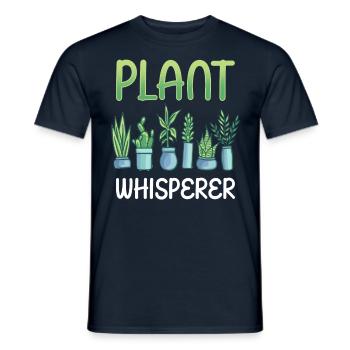 Plants Whisperer Garden Plant Gardener - Men's T-Shirt - navy - Front - AI Model Male 178 light (178cm)