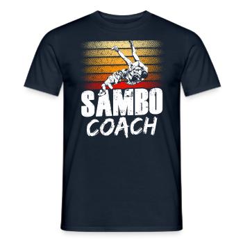 Sambo Trainer Training Martial Arts Martial Arts - Men's T-Shirt - navy - Front - AI Model Male 178 light (178cm)