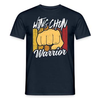 Wing Chun Warrior Martial Arts Trainer Martial Arts - Men's T-Shirt - navy - Front - AI Model Male 178 light (178cm)