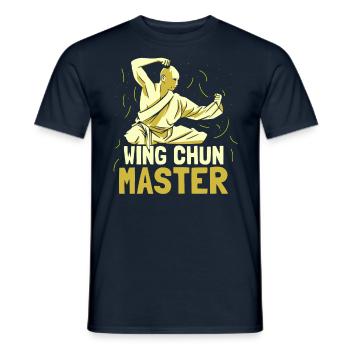 Wing Chun Master Trainer Martial Arts Martial Arts - Men's T-Shirt - navy - Front - AI Model Male 178 light (178cm)