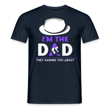 Je suis le Père dont ils vous ont mis en garde - T-shirt homme - marine - Devant - AI Model Male 178 light (178cm)