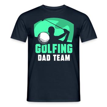 Golfing Papa Team Golfer Father Father Day Daddy - Men's T-Shirt - navy - Front - AI Model Male 178 light (178cm)