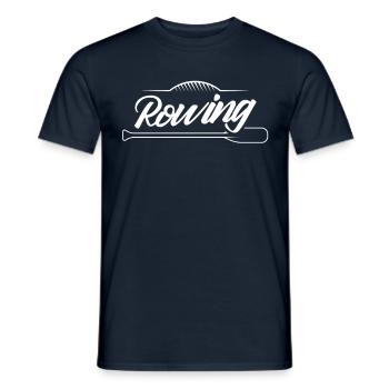 Rudern Ruder Rudersport Ruderboot Ruderer - Männer T-Shirt - Navy - Vorne - AI Model Male 178 light (178cm)