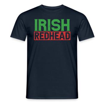 Irischer Rotschopf Irisch Ire Irland Gälisch - Männer T-Shirt - Navy - Vorne - AI Model Male 178 light (178cm)