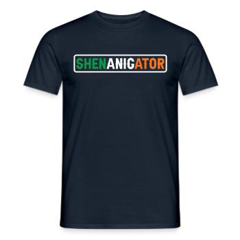 Shenanigator Irlande Irlandais Saint-Patrick irlandais - T-shirt homme - marine - Devant - AI Model Male 178 light (178cm)