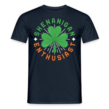 Shenanigan Enthusiast Irish Ireland Gaelic - Men's T-Shirt - navy - Front - AI Model Male 178 light (178cm)