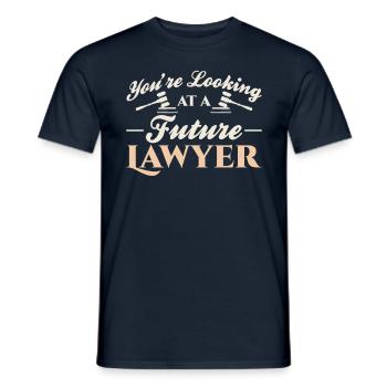 Vous avez un futur avocat devant vous Avocat - T-shirt homme - marine - Devant - AI Model Male 178 light (178cm)