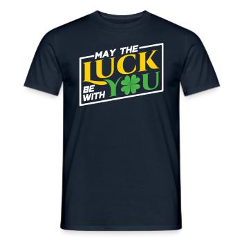 Que le bonheur soit avec vous Irlande Irlandais - T-shirt homme - marine - Devant - AI Model Male 178 light (178cm)