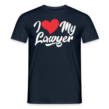 J’adore Mon avocat Avocat Avocat Avocat - T-shirt homme - marine - Devant - AI Model Male 178 light (178cm)