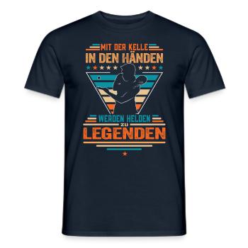 Tischtennis - Tischtennisspieler Ping pong Spruch - Männer T-Shirt - Navy - Vorne - AI Model Male 178 light (178cm)