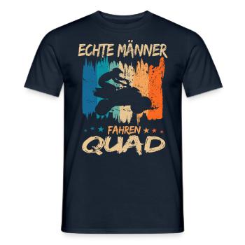 Quad fahren Quadfahrer Spruch als Geschenkidee - Männer T-Shirt - Navy - Vorne - AI Model Male 178 light (178cm)