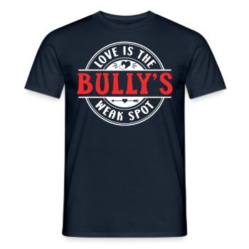 Liebe Ist Die Schwachstelle Des Mobbers Mobbing - Männer T-Shirt - Navy - Vorne - AI Model Male 178 light (178cm)