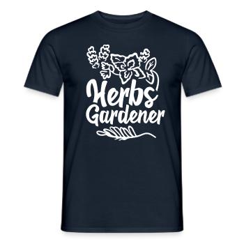 Herb Gardener Herb Garden Herb Herbology - Men's T-Shirt - navy - Front - AI Model Male 178 light (178cm)