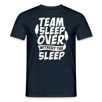 Soirée pyjama d’équipe sans fête mignonne Nuitée - T-shirt homme - marine - Devant - AI Model Male 178 light (178cm)