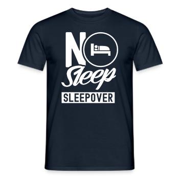 Kein Schlaf Übernachtung Süß Übernachten Party - Männer T-Shirt - Navy - Vorne - AI Model Male 178 light (178cm)
