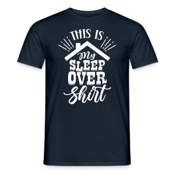 C’est mon Sleepover Shirt Party Stay - T-shirt homme - marine - Devant - AI Model Male 178 light (178cm)