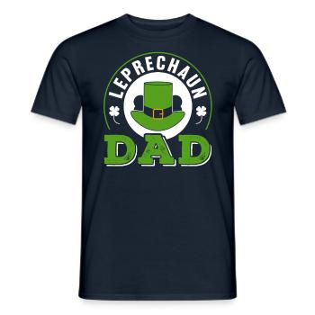 Goblin Papa Leprechaun Irish St Patrick's Day Irish - Men's T-Shirt - navy - Front - AI Model Male 178 light (178cm)