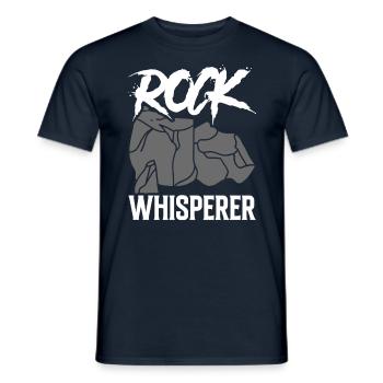 Rock Stone Whisperer Geologist Profession Geology - Men's T-Shirt - navy - Front - AI Model Male 178 light (178cm)