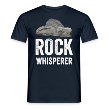 Rock Stone Whisperer Geology Profession Geologist - Men's T-Shirt - navy - Front - AI Model Male 178 light (178cm)