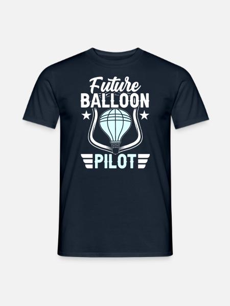 Futur pilote de ballon Vol en montgolfière Montgolfière - T-shirt homme - marine