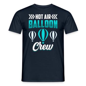 Heißluftballon Besatzung Ballonflug Ballonfahrer - Männer T-Shirt - Navy - Vorne - AI Model Male 178 light (178cm)
