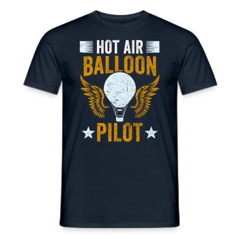 Hot Air Balloon Pilot Balloonist Balloon Flight - Men's T-Shirt - navy - Front - AI Model Male 178 light (178cm)