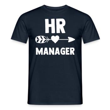 Hr Manager Personaler Personal Human Resources - Männer T-Shirt - Navy - Vorne - AI Model Male 178 light (178cm)