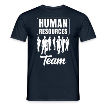 Humanressourcen Team Human Resources Personal HR - Männer T-Shirt - Navy - Vorne - AI Model Male 178 light (178cm)