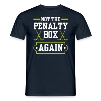 Banc de pénalité de hockey sur glace Banc de pénalité Joueurs de hockey sur glace - T-shirt homme - marine - Devant - AI Model Male 178 light (178cm)