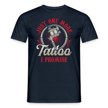 Seul un tatoueur promis artiste - T-shirt homme - marine - Devant - AI Model Male 178 light (178cm)