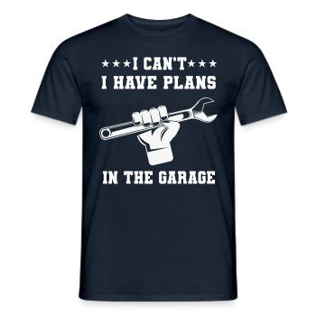 Je ne peux pas avoir de projets dans la profession de garagiste - T-shirt homme - marine - Devant - AI Model Male 178 light (178cm)