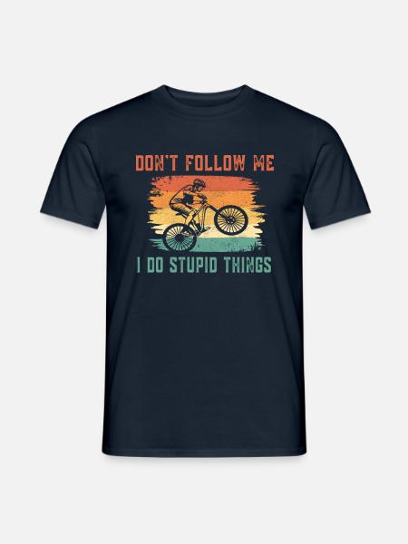 Radfahrer Sprüche - Retro Style - Männer T-Shirt - Navy