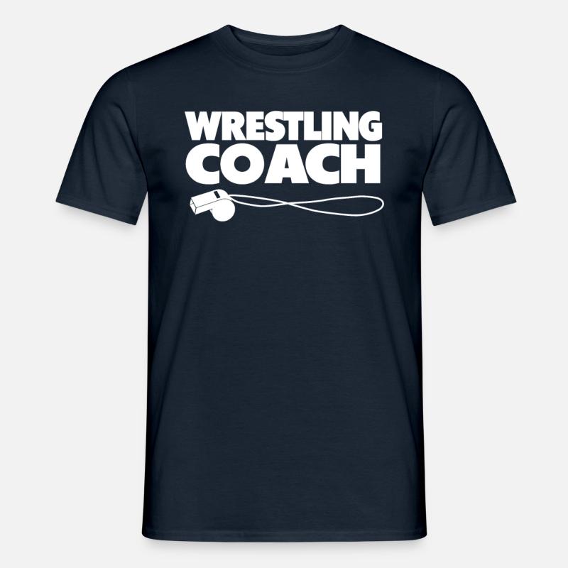 Wrestling Trainer Ringer Ringkampf Ringen - Männer T-Shirt - Navy