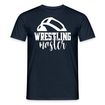 Champion in Wrestling Wrestler Wrestling Wrestler - Men's T-Shirt - navy - Front - AI Model Male 178 light (178cm)