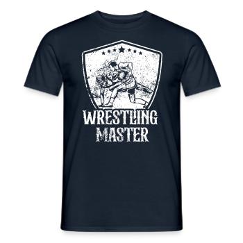 Champion in Wrestling Wrestling Wrestling Wrestler - Men's T-Shirt - navy - Front - AI Model Male 178 light (178cm)