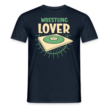 Wrestling Lovers Wrestling Wrestler Wrestler Wrestler - Men's T-Shirt - navy - Front - AI Model Male 178 light (178cm)
