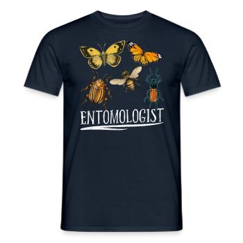 Entomologist Entomology Insects Profession Team - Men's T-Shirt - navy - Front - AI Model Male 178 light (178cm)