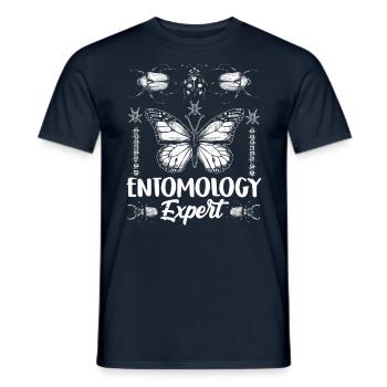Expert in Entomology Profession Entomologist Insects - Men's T-Shirt - navy - Front - AI Model Male 178 light (178cm)